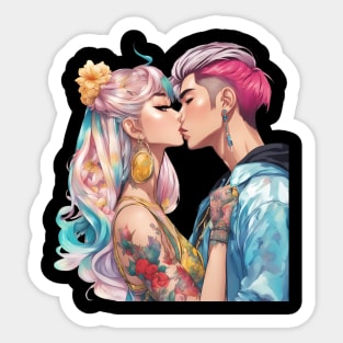 Kiss Anime Sticker